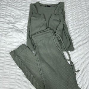 Pastel green matching set